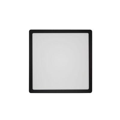 Painel Sobrepor LED Quadrado Preto 24w 3.000k Luz Branco Quente Blumenau Iluminação Painel Sobrepor LED Quadrado Preto 24w 3.000k Luz Branco Quente Blumenau Iluminação