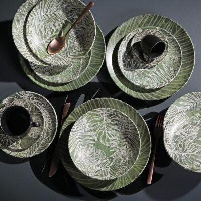 Prato Raso Porto Brasil Coup Herbarium 27,5cm Estampado