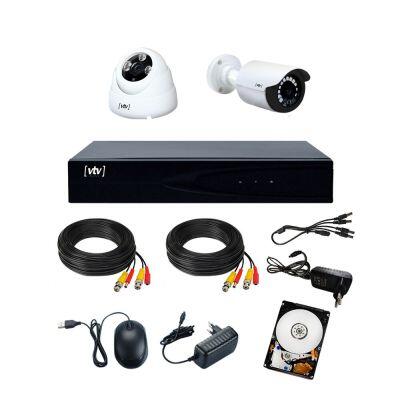 Kit Câmera de Segurança DVR 5x1 1080N 4 Canais VTV Digital Kit Câmera de Segurança DVR 5x1 1080N 4 Canais VTV Digital