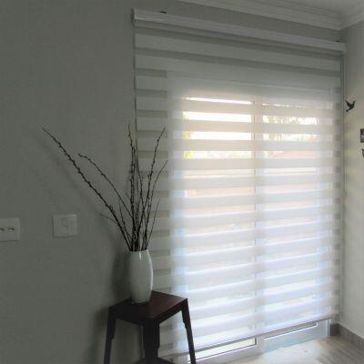 Persiana Double Vision Sunny 1,00L X 2,20A Branca - TopFlex