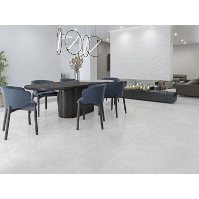 Porcelanato Pulpis Retificado Acetinado White 121x121 Damme