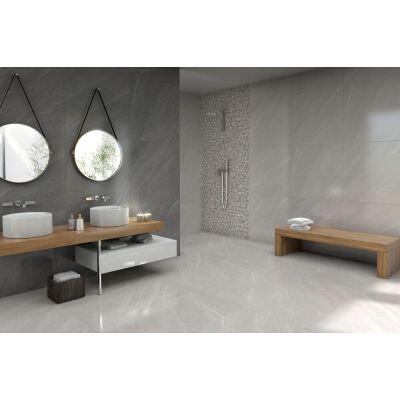 Porcelanato Limestone Antracita Retificado 83x83 Damme