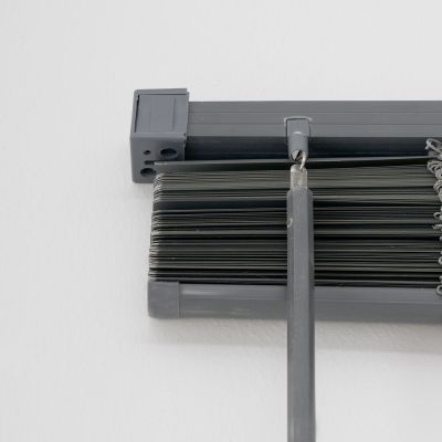 Persiana Horizontal Diagonal Easy 80x220cm Cinza