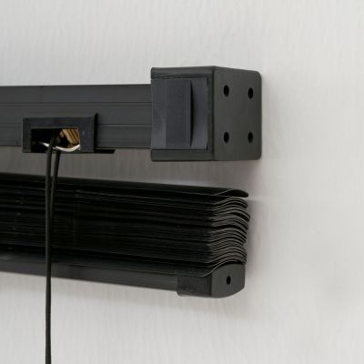 Persiana Horizontal Diagonal Easy 80x160cm Preto