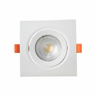 Spot Embutir LED Quadrado 8w 3.000k Luz Branco Quente Blumenau Iluminação