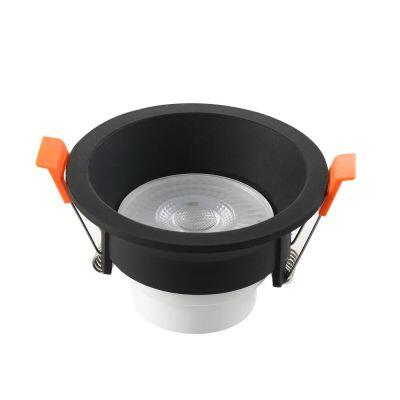 Spot Recuado Embutir LED Redondo Preto 6w 6.500k Luz Branco Frio Blumenau Iluminação Spot Recuado Embutir LED Redondo Preto 6w 6.500k Luz Branco Frio Blumenau Iluminação