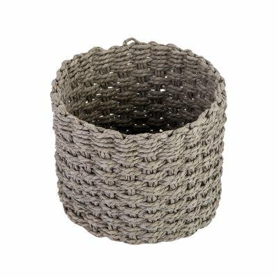 Cesto Decorativo Aurora 20x20x15cm Cinza Diagonal