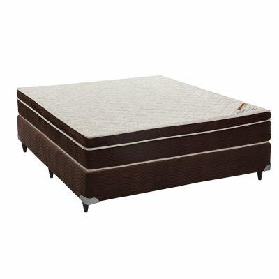 Colchão Ortobom Exclusive Ortopédico Casal 138x188cm Marrom/Branco