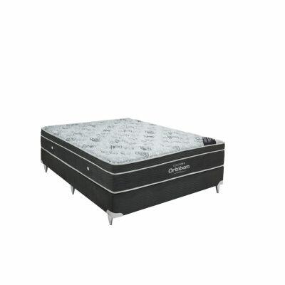 Colchão Ortobom Exclusive Nanolastic Queen 158x198x30cm Preto/Branco
