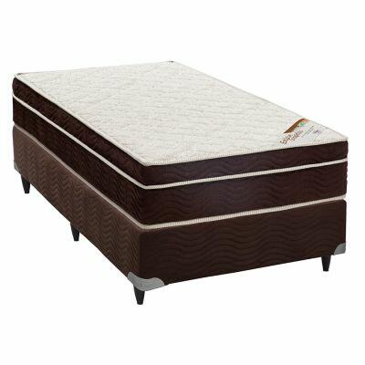 Colchão Ortobom Exclusive Ortopédico Solteiro 88x188x27cm Marrom/Branco