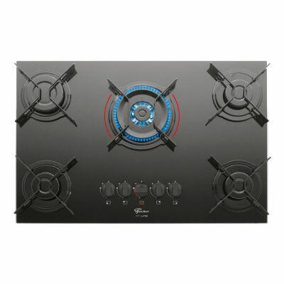 Cooktop a Gás 5 Bocas TC Fit Line Vidro Preto Fischer