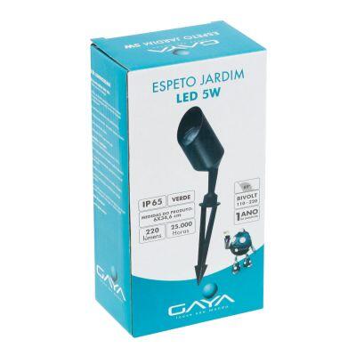 Espeto jardim Direcionável Gaya 5W Verde 220V