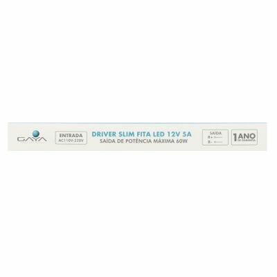 Driver para Fita de LED Gaya Slim 9366 Prata Bivolt