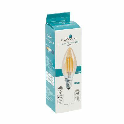 Lâmpada LED Filamento Vintage C35 Gaya 220V 2400K