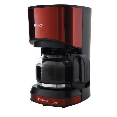 Cafeteira PCF41 800W 1,2L Inox Vermelho Philco Cafeteira PCF41 800W 1,2L Inox Vermelho Philco