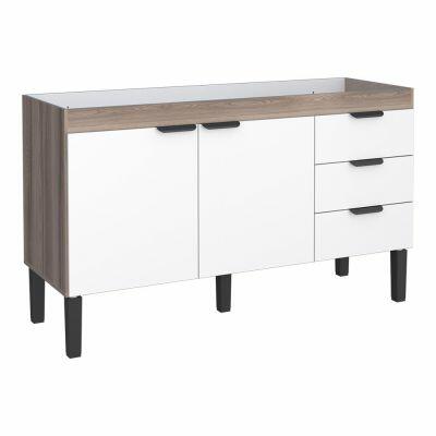 Balcão de Cozinha Flamingo 144cm Tamarindo Branco Cozimax