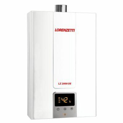 Aquecedor de Água a Gás LZ 2000DE GLP Digital 20L/min Branco Lorenzetti