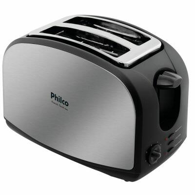 Torradeira Frech Toast 900W Inox Preto Philco Torradeira Frech Toast 900W Inox Preto Philco