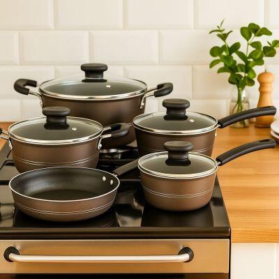 Jogo de Panelas Sicília 5 Peças Avela Tramontina