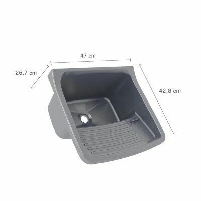 Tanque Plástico com Válvula PVC 22L Prata Astra Tanque Plástico com Válvula PVC 22L Prata Astra