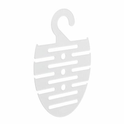 Cabide de Plástico para Gravatas e Cintos Metaltru Branco
