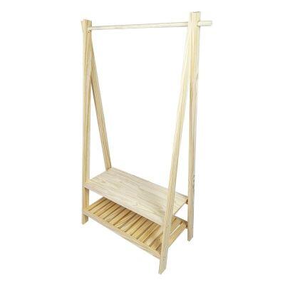 Arara com Sapateira Slim Pinus 160x85x44 Cubo Arara com Sapateira Slim Pinus 160x85x44 Cubo