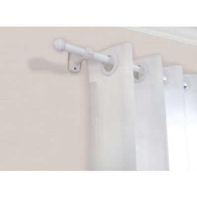 Kit Varão para Cortina Bella Arte Slim 2mx19mm Branco Fosco 3CS20.054