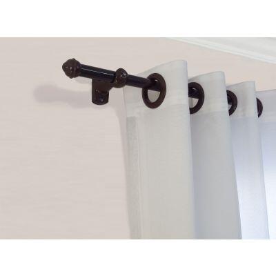 Kit Varão para Cortina Bella Arte Slim 2mx19mm Imbuia