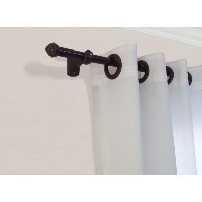 Kit Varão para Cortina Bella Arte Slim 2,5mx19mm Imbuia 3CS25E3.055