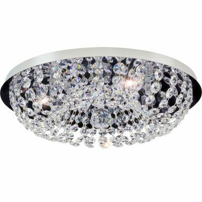 Plafon de Cristal Bronzearte 6 Lâmpadas Royal G9 Cromo