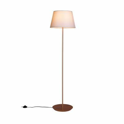 Luminária de Coluna Madelustre Diam Slim 50cm 1 Lâmpada E27 Castanho