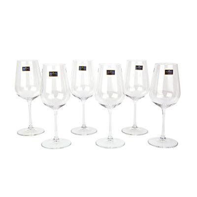 Jogo Taças Cristal Bohemia 390ml 6 Peças Jogo Taças Cristal Bohemia 390ml 6 Peças