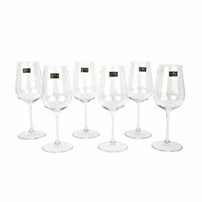 Jogo Taças Cristal Bohemia 390ml 6 Peças