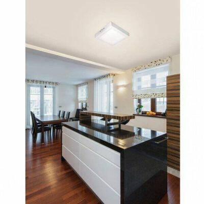 Painel LED Sobrepor Quadrado Lux 18W 4000K Luz Neutra Taschibra