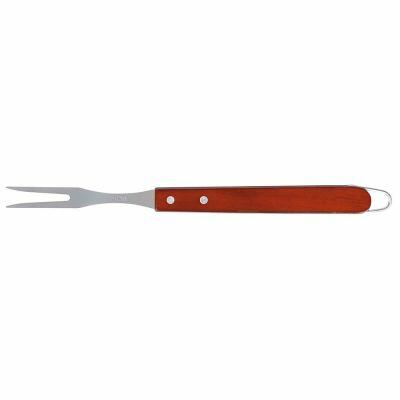 Conjunto para Churrasco Faca + Garfo Trinchante Madeira Mor