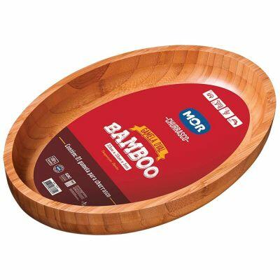 Gamela Oval 33x33cm Mor Bamboo Gamela Oval 33x33cm Mor Bamboo