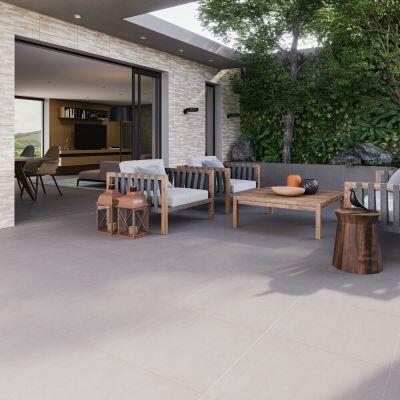 Porcelanato Cemento Grigio 90x90 Retificado Biancogres