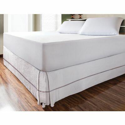 Protetor de Colchão O Silencioso Fibrasca Queen 160x200cm Branco Impermeável