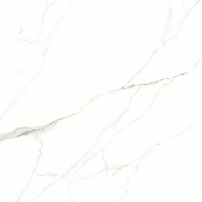 Porcelanato Polido Statuário PR24187 120x120 Retificado Branco Damme