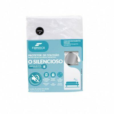 Protetor de Colchão O Silencioso Fibrasca Solteiro 90x190cm Branco
