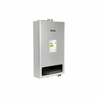 Aquecedor de Água a Gás GN Digital 15L/min Prata REUE150FE Rinnai