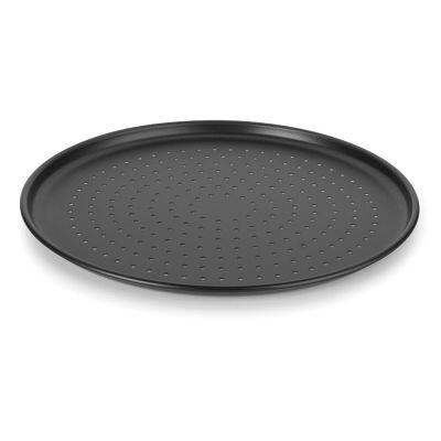 Forma Antiaderente Furada para Pizza Multiflon 35cm Preta