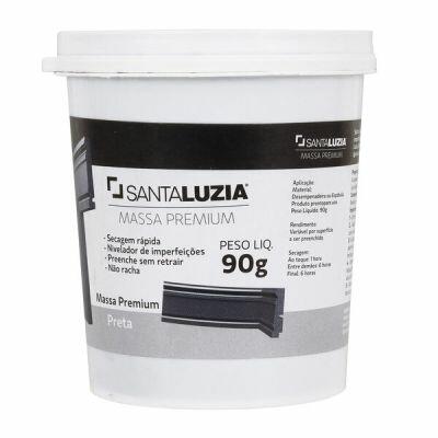 Multimassa Santa Luzia Flex Preto 90gr Pigmentado