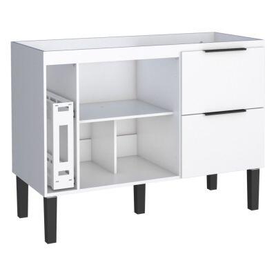 Balcão de Cozinha Cisne 114cm Branco Cozimax Balcão de Cozinha Cisne 114cm Branco Cozimax