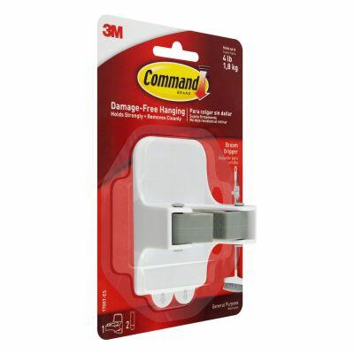 Gancho PVC Adesivo 3M para Vassoura Branco 1,8kg