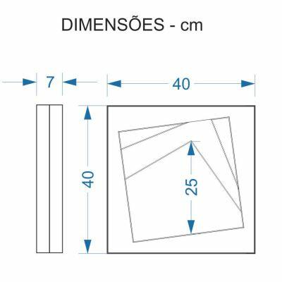 Cobogó Cimentício Alcubo Parede Cemento Bianco 40x40x8 Cimentíssimo