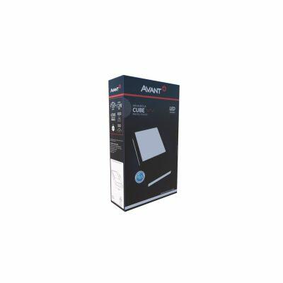 Arandela LED 12W Cube Bivolt 6500K Preto Luz Branca Avant