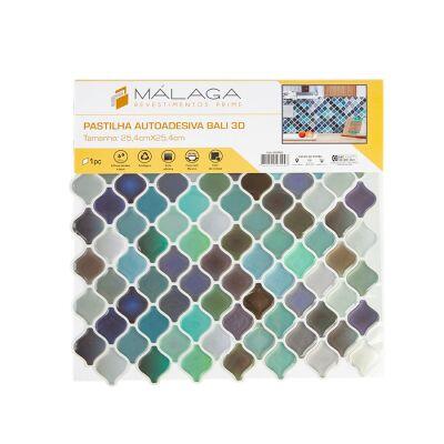 Pastilha Autoadesiva Bali 3D Azul 25,4x25,4 Málaga