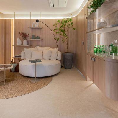 Porcelanato Iseo Marfim Cimento Retificado 90x90 Eliane