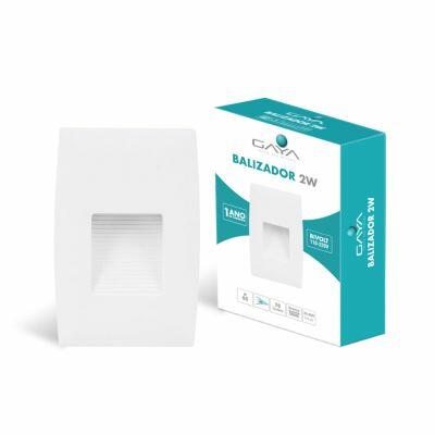 Balizador LED Katan 2W 3000K Branco Luz Amarela Gaya
